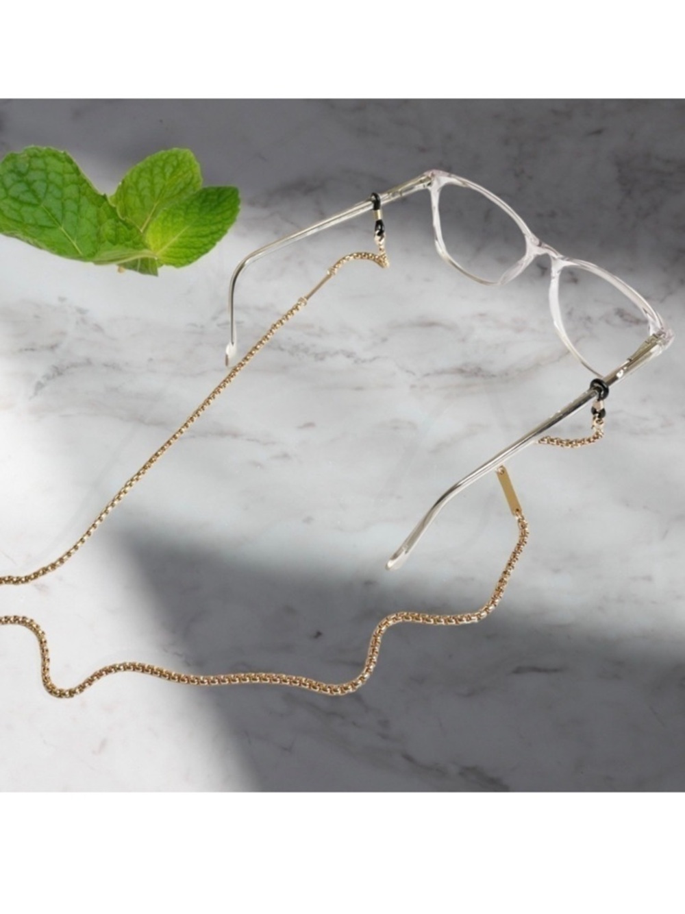 New JENNY LYNN Rose Gold Eyeglass Chain / Mask Holder